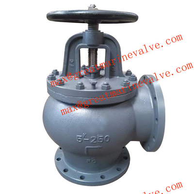 JIS F7306 MARINE CAST IRON ANGLE VALVE 2&quot; έως 14&quot; IMPA 750216 750217 750218 750219 750220 750221 750222 750223
