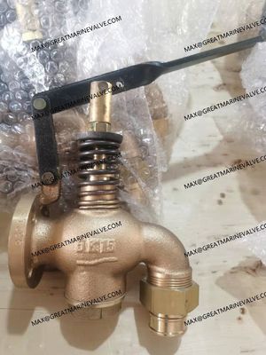 JIS F7398U 5K Θάλασσας Μπρονζίου Θάλασσα καυσίμου πετρελαίου Αυτοκλείσιμο βαλβίδα αποχέτευσης