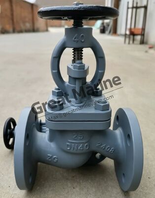 Marine Cast Steel Flanged SDNR Valve GB/T 585-2008 Type A/AS DIN GLOBE CAST STEEL VALVE, GGLOBE CHECK VALVE, GLOBE SDNR VALVE